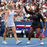 Siniakova and Townsend, US Open QF (Getty)