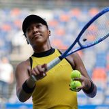Naomi Osaka, Wuhan R1 2025 (Getty)